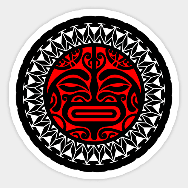 Tiki face Sticker by Tikitattoo